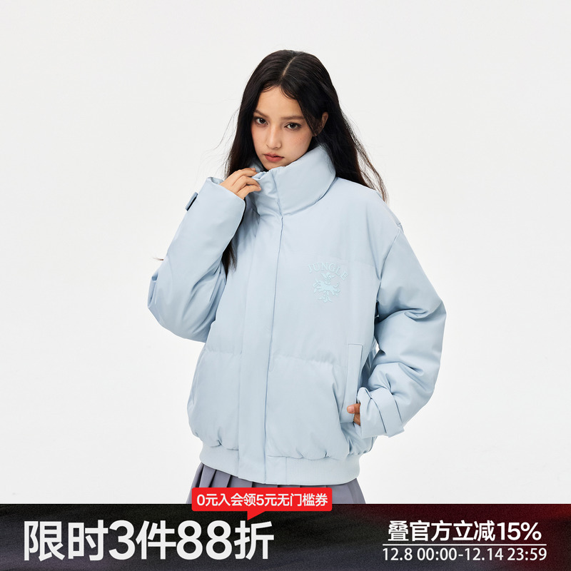 丛林老虎美式复古加厚棉服外套男