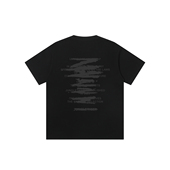 T恤 男街头嘻哈宽松重磅黑色男士 丛林老虎美式 高街涂鸦纯棉短袖