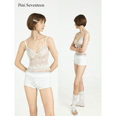 百搭白色蕾丝小吊带背心女 SS25 PINI 17长期主义