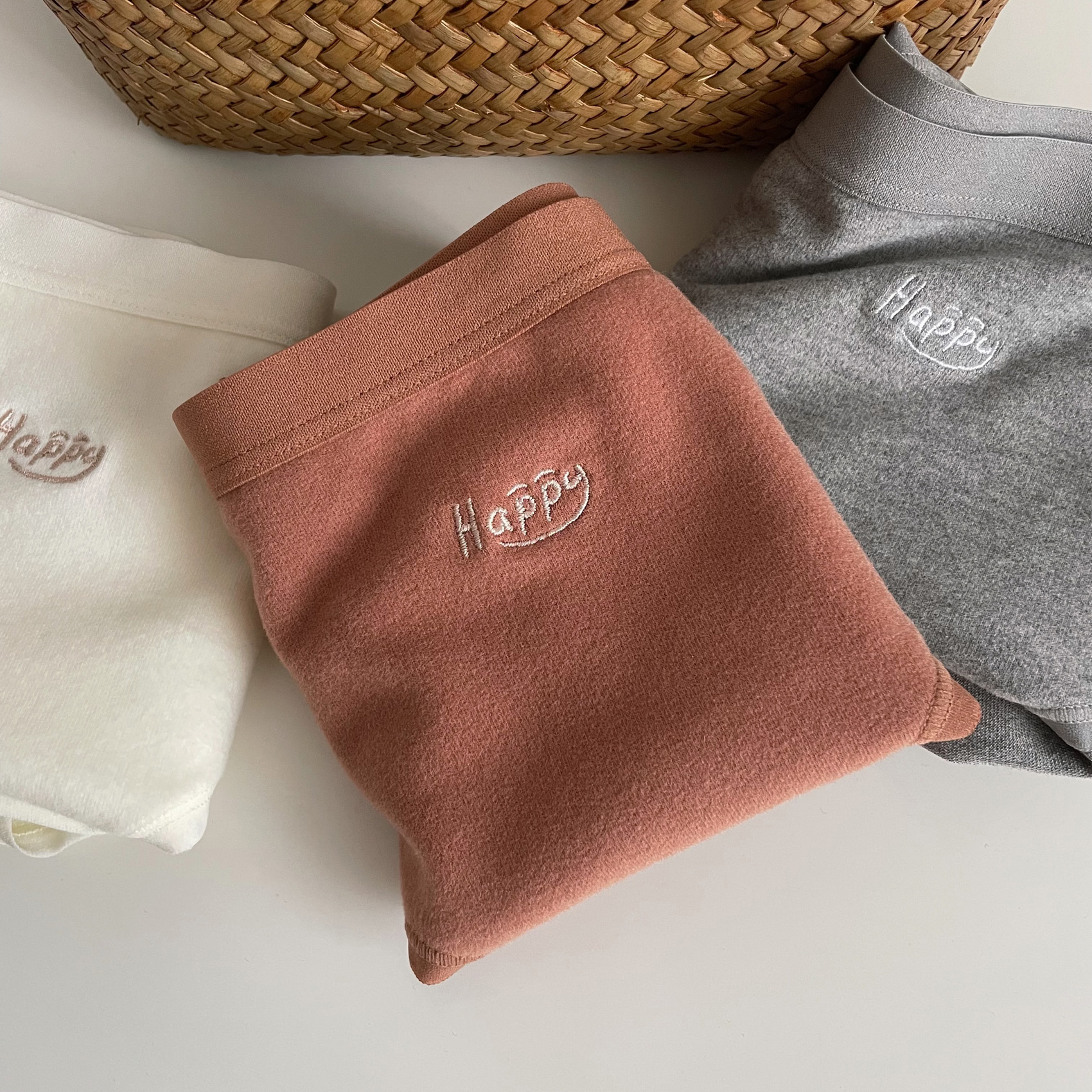 秋冬保暖磨毛绒绒中腰内裤女