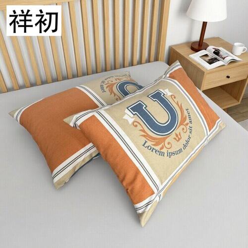枕套纯棉加厚棉小竹枕套