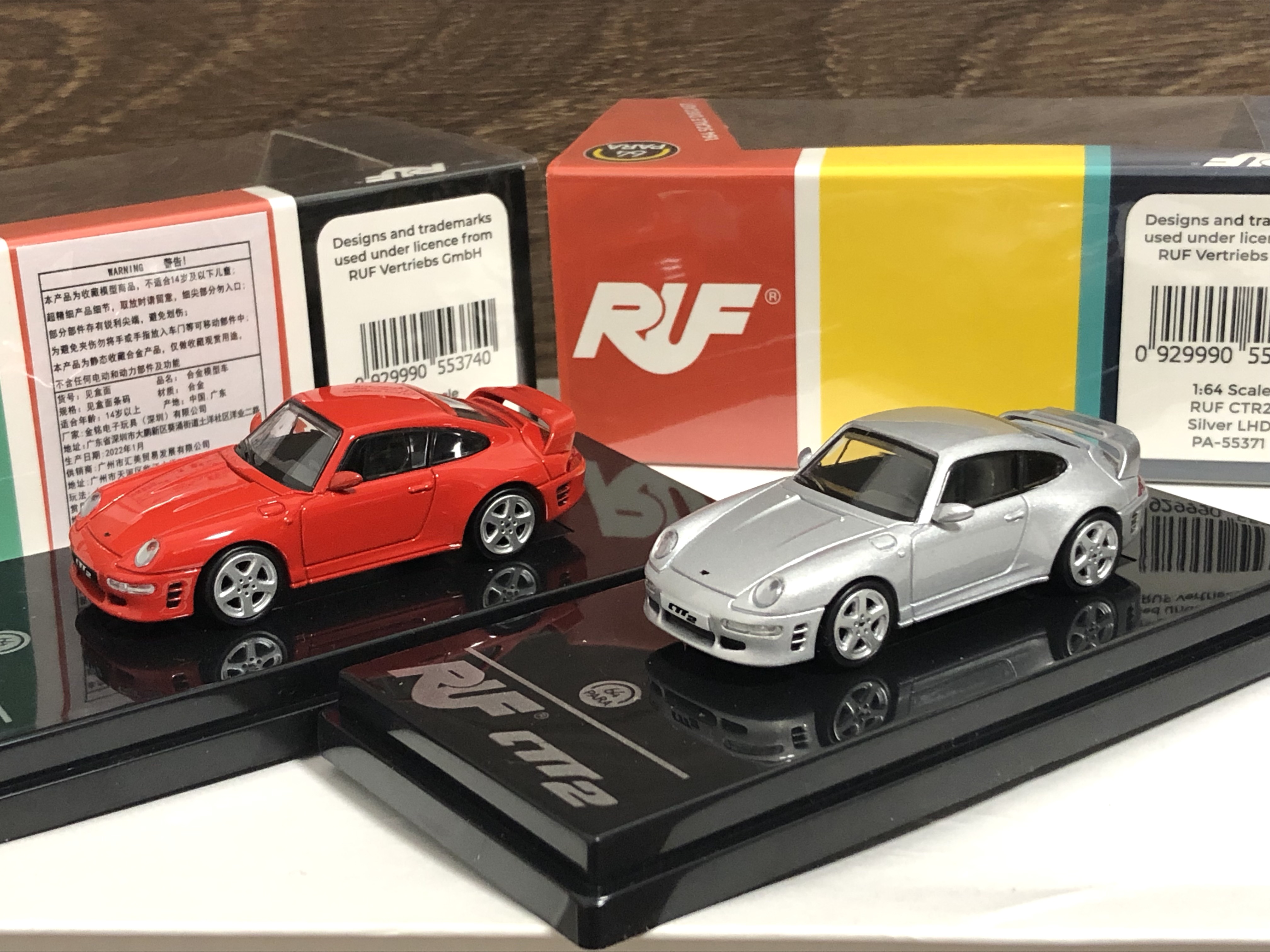 Para 1:64 保时捷CTR2 911跑车仿真合金汽车模型收藏礼品摆件全新