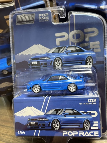 全新现货POP 1/64 日产GT-R R33 400R Enigma限定合金汽车模型