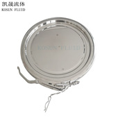 卫生级不锈钢卡箍式 快开人孔盖带密封圈抱箍平底焊接常压定制镜面