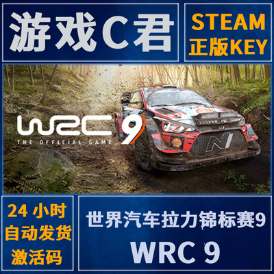 PC正版 Steam游戏 汽车拉力锦标赛9 WRC 9 激活码 国区 全球key