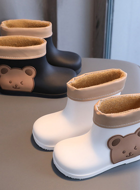 kids baby girl boys rainshoes bear rain boots summer winter