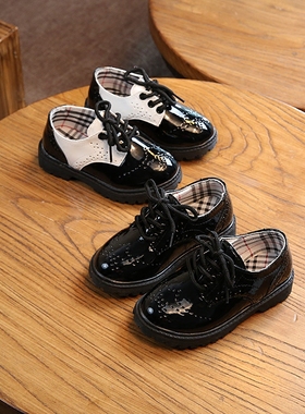 boys girl leather shoes casual shoe party wedding dancing