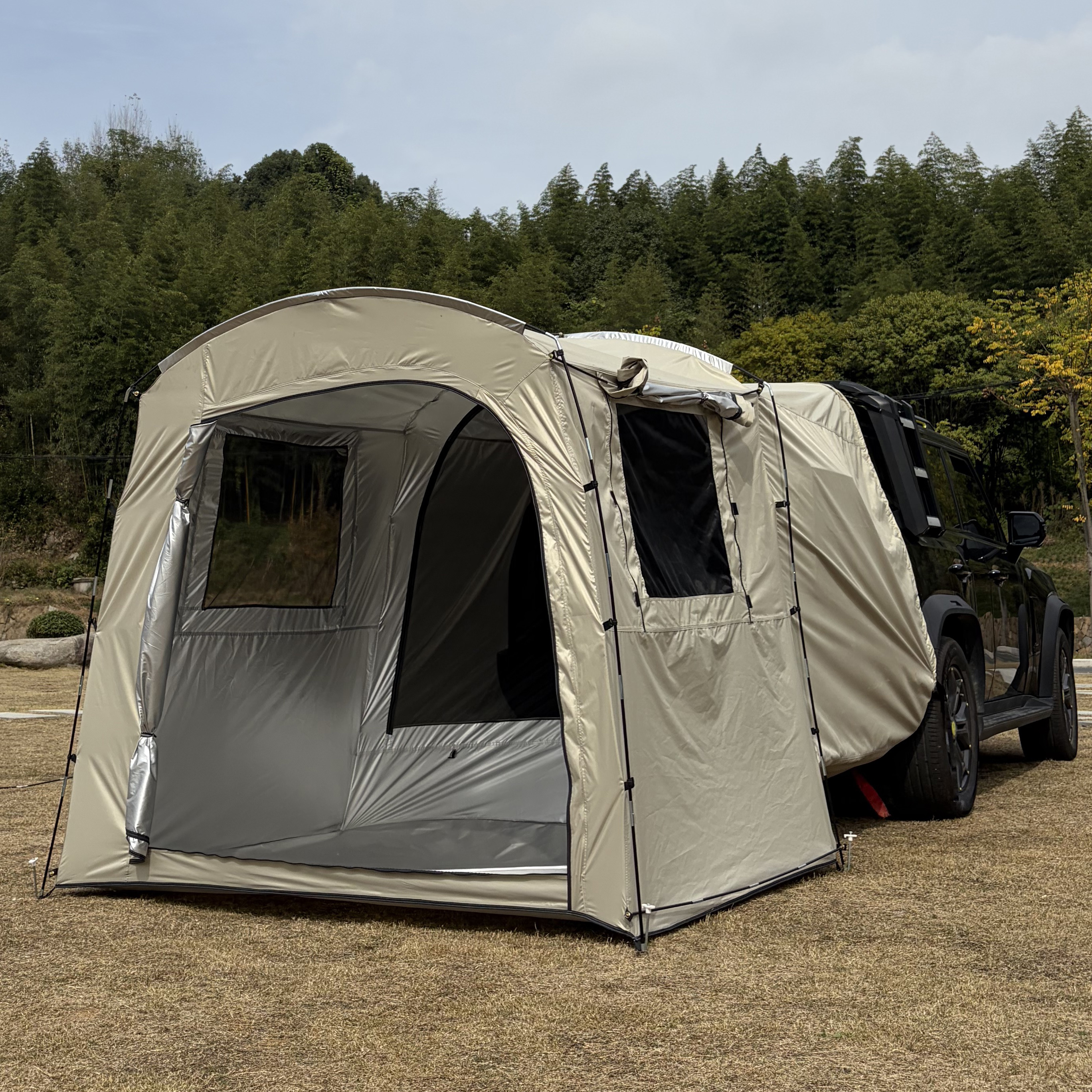 服务区过夜车尾帐篷车尾拓展帐篷,轿车帐篷过年回家老司机帐篷