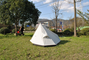 15D涂硅防暴雨超轻单人无杆帐篷 含配套地席内外帐超轻背包帐篷