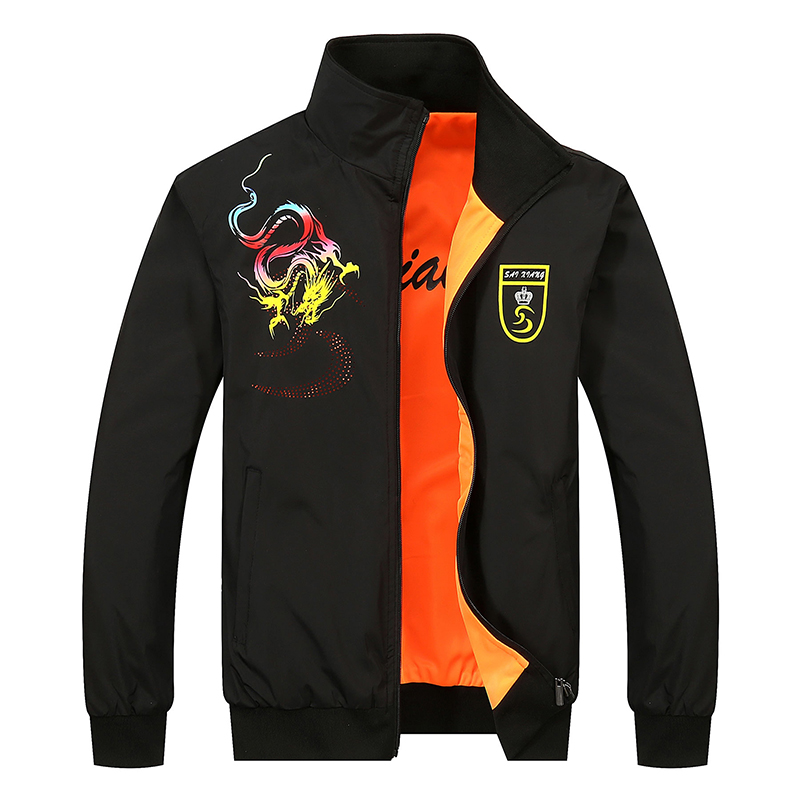 青少年两面穿韩版潮流夹克外套