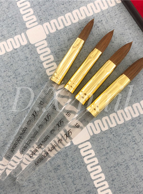 丁茜纯动物毛100%Kolinsky延长甲水晶笔专用美甲工具水晶粉笔刷