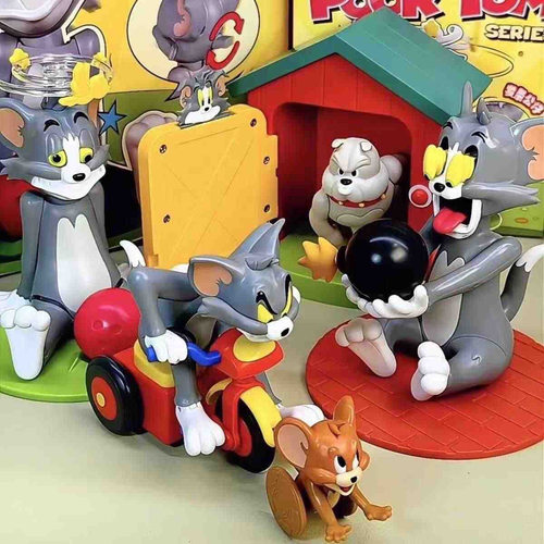 倒霉的TOM猫和老鼠盲盒摆件