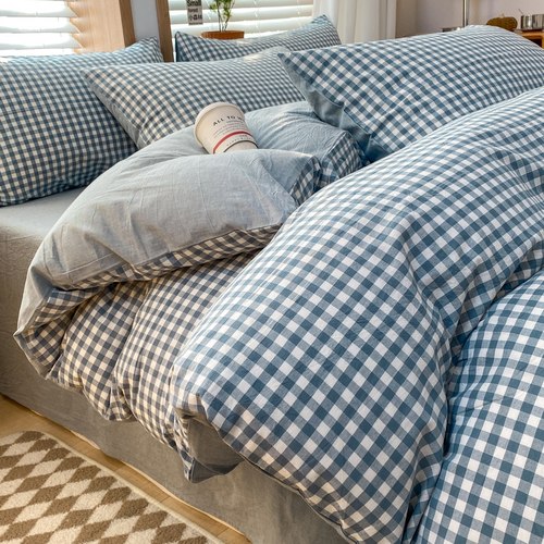 简约水洗棉全棉纯棉被套单件被罩