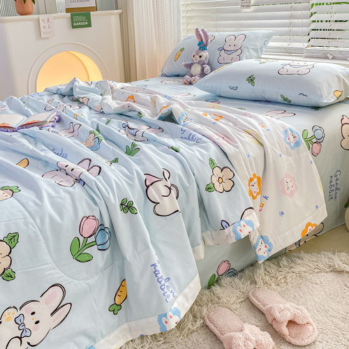 100%全棉纯棉夏季夏凉被空调被子