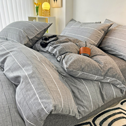 床上4四件套100全棉纯棉北欧简约