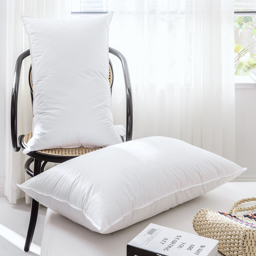 羽丝绒全棉一对装学生宿舍枕头