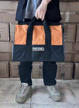 出米国RIDGID里奇大容量耐磨工具手提包手电钻冲击钻收纳包