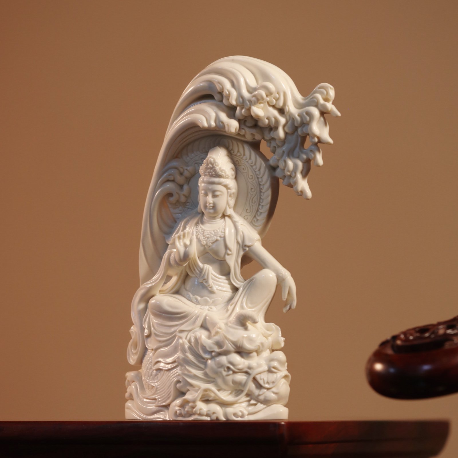 高仿猛犸牙象牙牙雕摆件工艺品礼品收藏13*25cm1188g