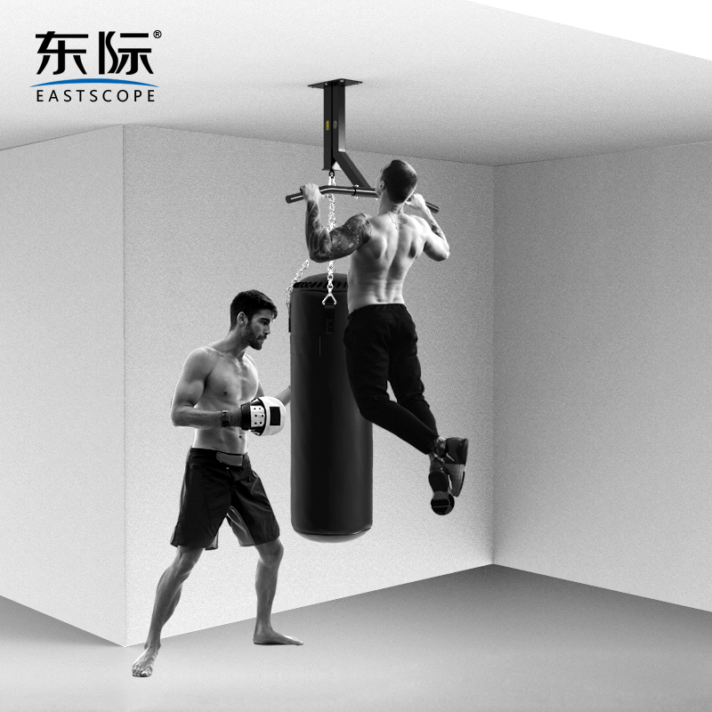 东际多功能吊顶引体向上单杠挂沙袋架子室内健身器材家用