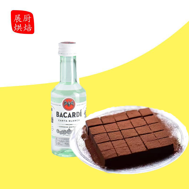 百加得白朗姆酒50ml芝士蛋糕 提拉米苏原料家用烘焙调味酒原装