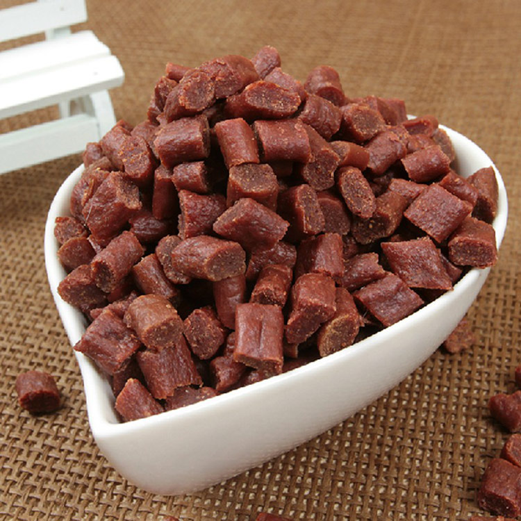 100g美味酱香牛肉粒 宠物训练零食 外贸尾单牛肉粒