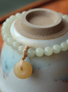 女士手串玉绾和田玉素雅