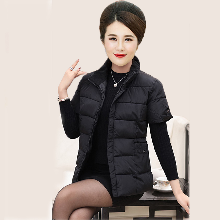 中老年背心秋冬新款妈妈装棉马甲