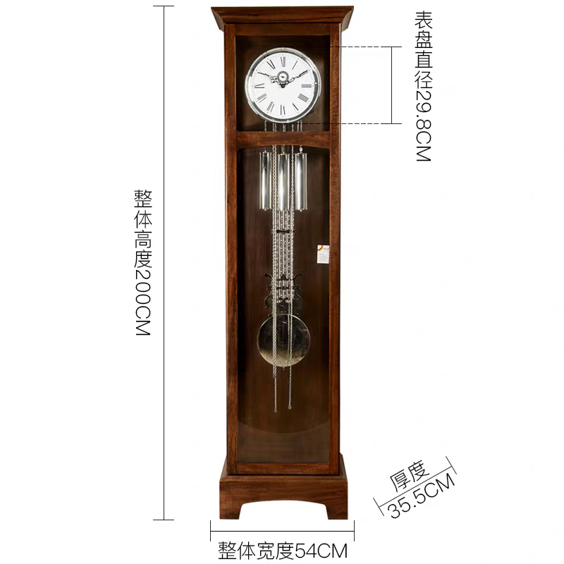机械落地钟德国赫姆勒机芯新中式落地钟创意时尚钟表