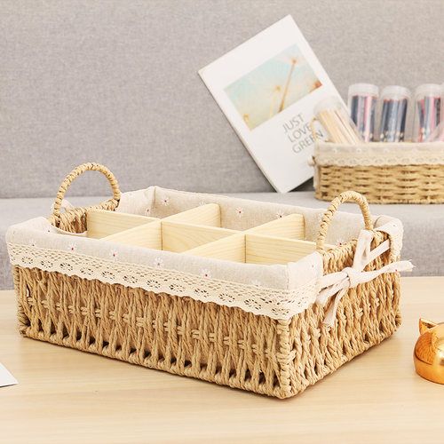 手工化妆品零食分格可拆卸收纳盒