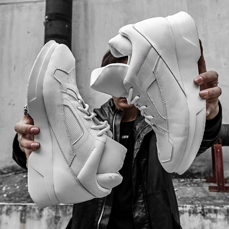 奈瑟冬季老爹鞋松糕鞋男休闲运动鞋厚底增高鞋子高街男鞋