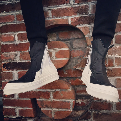 奈瑟原宿风秋冬暗黑高邦鞋