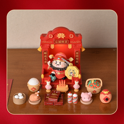 【镇宅门神】秦叔宝尉迟恭玄关钟馗镇小人灶神工位办公室桌面摆件