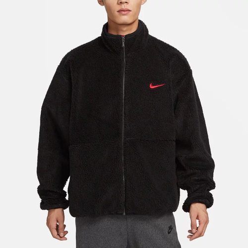 Nike  羊羔绒外套男新年款保暖立领夹克FD4057-010