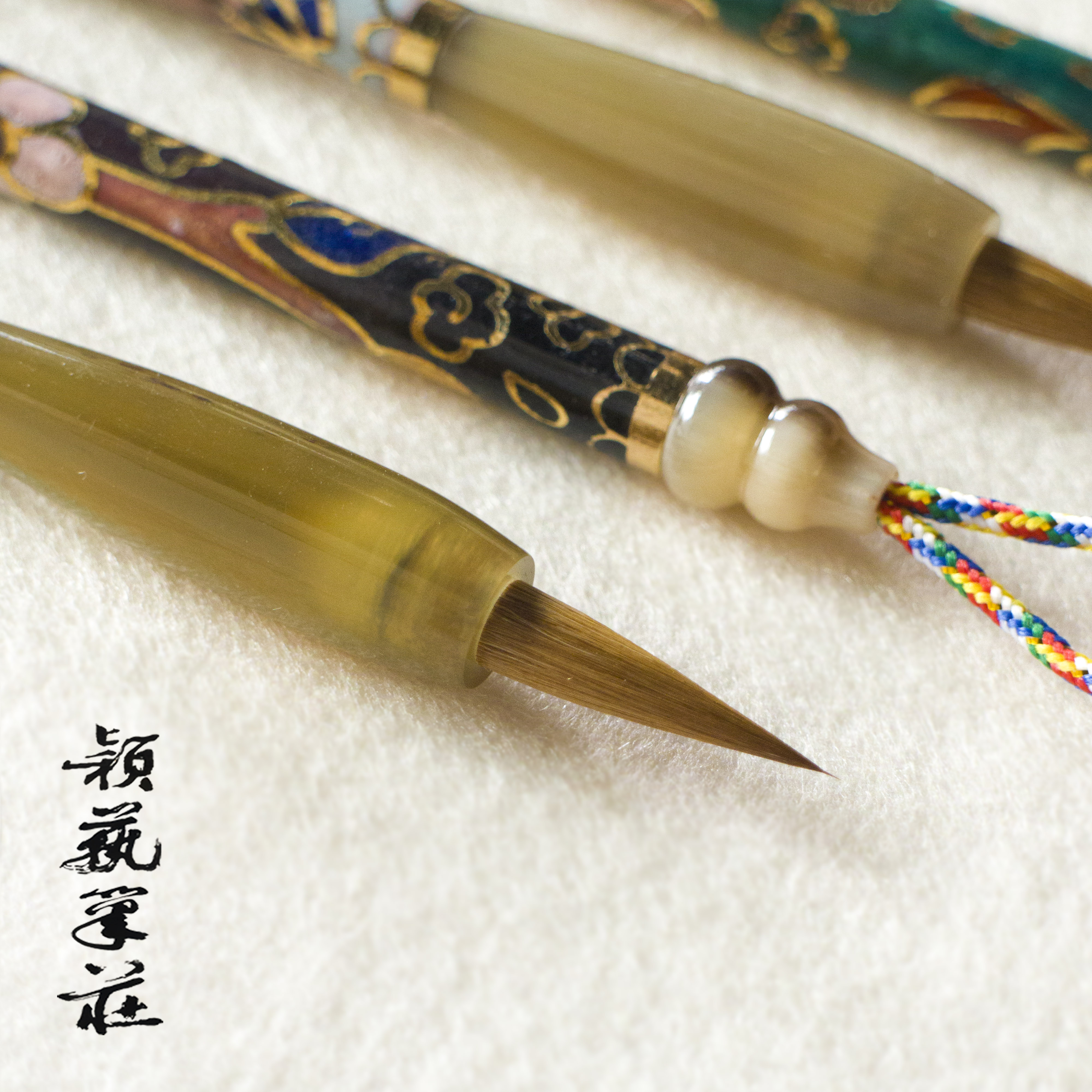 景泰蓝狼毫牛角斗颖艺笔庄湖笔图片