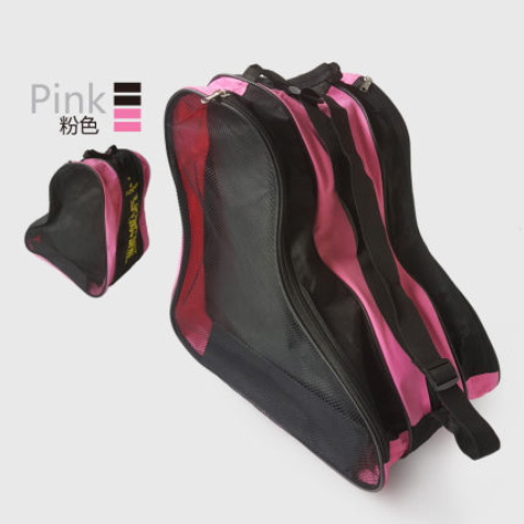 乐秀儿童轮滑鞋加大收纳包溜冰鞋单肩背包旱冰鞋轮滑包青少年鞋包