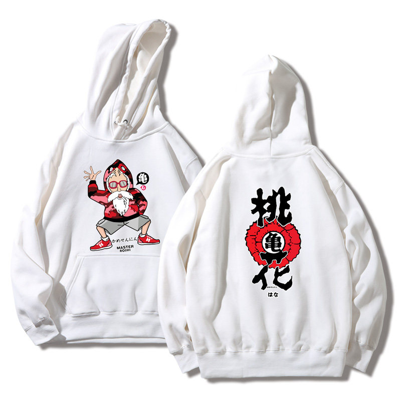 日系潮牌七龙珠联名龟仙人卫衣男连帽长袖女宽松大码韩版情侣外套