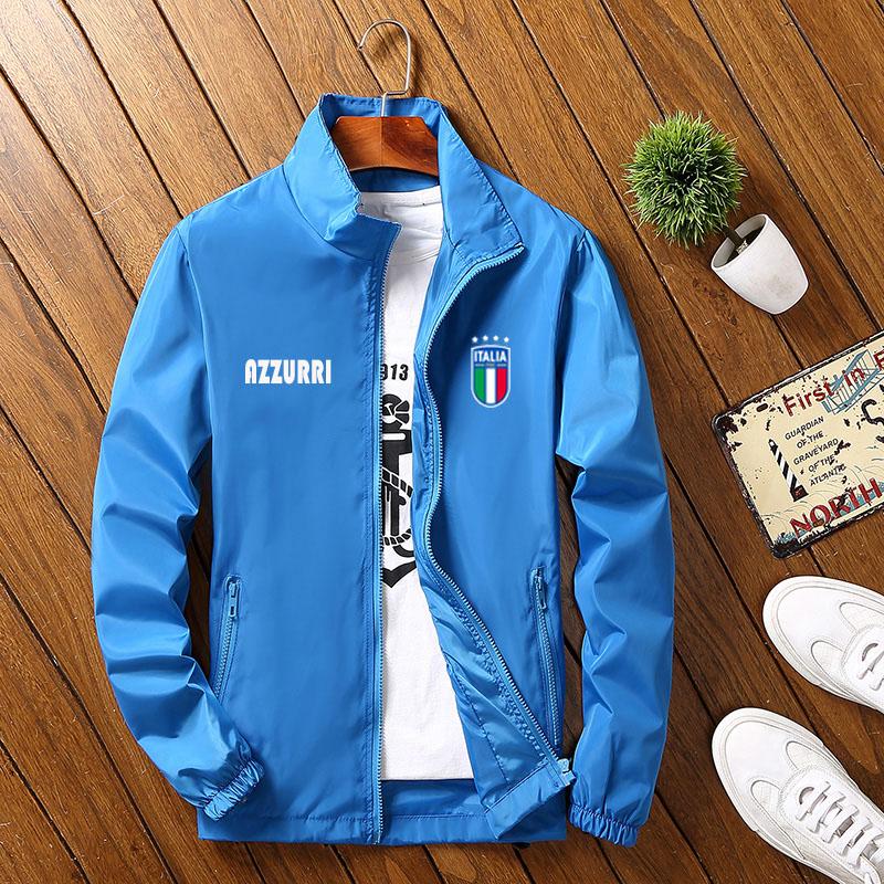 意大利国家队新款夹克外套立领褂子大码球迷纪念品