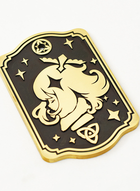 派蒙金属黄铜纪念收藏品朋友朋友新年春节生日礼品钥匙坠挂件摆件