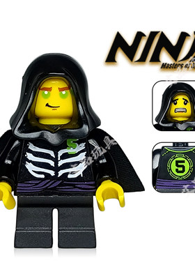初代忍者1代主角幻影忍者积木幼年小劳埃德第一代黄金色武器凯杰