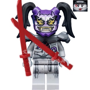 鬼怪晴美公主紫外线小姐幻影忍者反派邪恶憎恨面具积木人仔玩具男