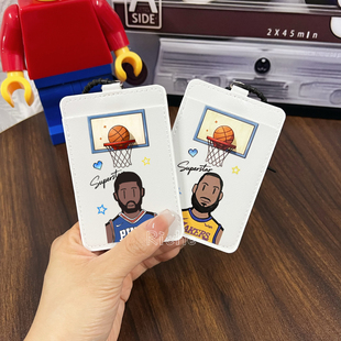 乔治詹姆斯小卡卡套篮球球星卡套乔治证件套挂饰身份卡包书包挂件