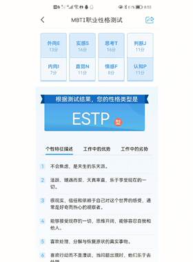 MBTI职业性格测试量表心理压力承受测试AQ逆测试商抗压能力测试题