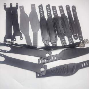 一对划船机塑料绑带脚踏脚蹬绑带健身动感单车调节绑带器材配件