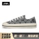 低帮 圆头 MLB 灰色 平跟 帆布织物 通用 四季 帆布鞋 LOLO