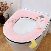 四季 通用防水马桶坐垫圈盖马桶垫家用坐便套网红可爱拉链毛绒冬季