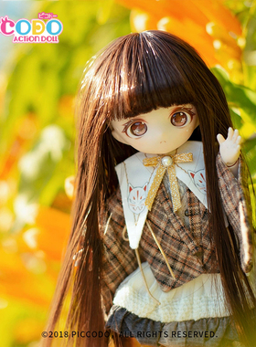 Piccodo 假发现货 正版牛奶丝高温丝假发 12分头壳头发长发配件