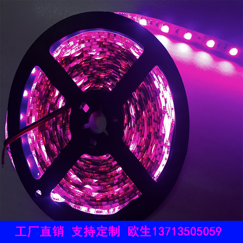 led灯带12v 5050粉色灯带粉紫色裸板滴胶套管防水LED浪漫粉红灯带 家装灯饰光源 室内LED灯带 原图主图