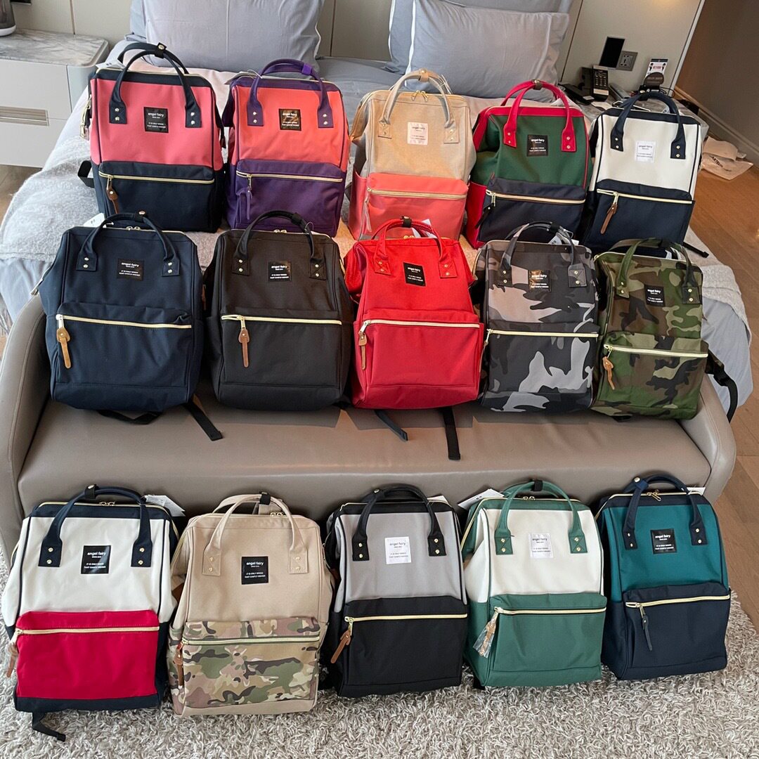 韩国angel fairy离家出走包 百搭户外休闲包出差旅行帆布双肩背包