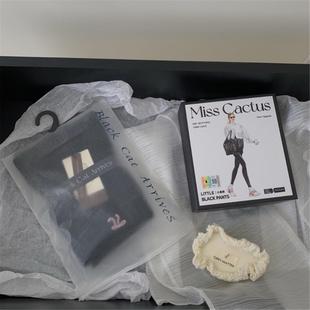 Miss Cactus美拉拉长腿小黑裤收腹提臀显瘦加绒保暖秋冬打底裤袜