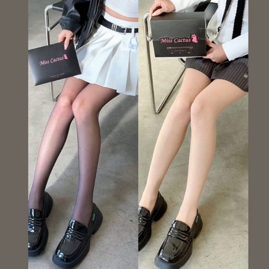 Miss Cactus 0D黑丝打底袜女春夏打底光腿透肉防勾丝薄款丝袜